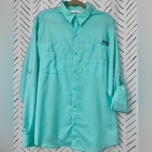 PFG Columbia Aqua Omni-Shade Shirt